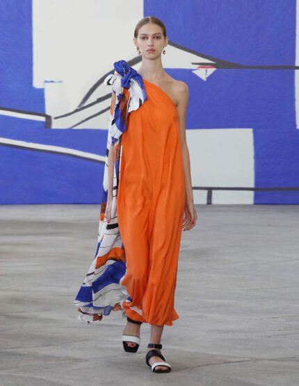 MARYLING Flared one-shoulder dress